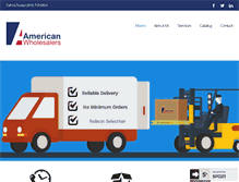 Tablet Screenshot of americanwholesalers.us